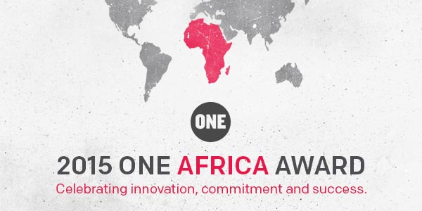 Announcing the 2015 ONE Africa Award!