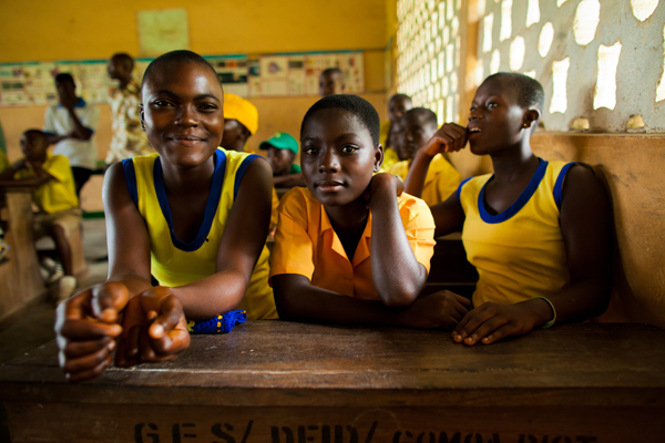 Schülerinnen einer Schule in Ghana. Foto: Morgana Wingard/ONE