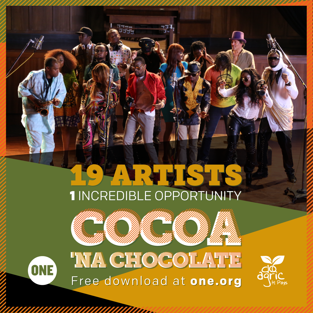 ‘Cocoa na Chocolate’, 19 des plus grandes stars africaines s’engagent pour soutenir ONE