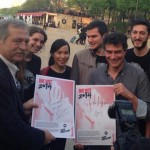 José Bové and Pascal Durand with French Youth Ambassadors Lucille, Pascale, Arnaud, Goeffroy and Sarah