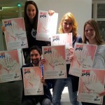 Dutch Youth Ambassadors with signed ONE VOTE 2014 pledges 
