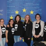 Our Youth Ambassadors at the Representation of the European Commission and the European Parliament. Credit: ONE 