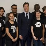 UK Deputy Prime Minister Nick Clegg meets UK Youth Ambassadors.  Photo: ONE