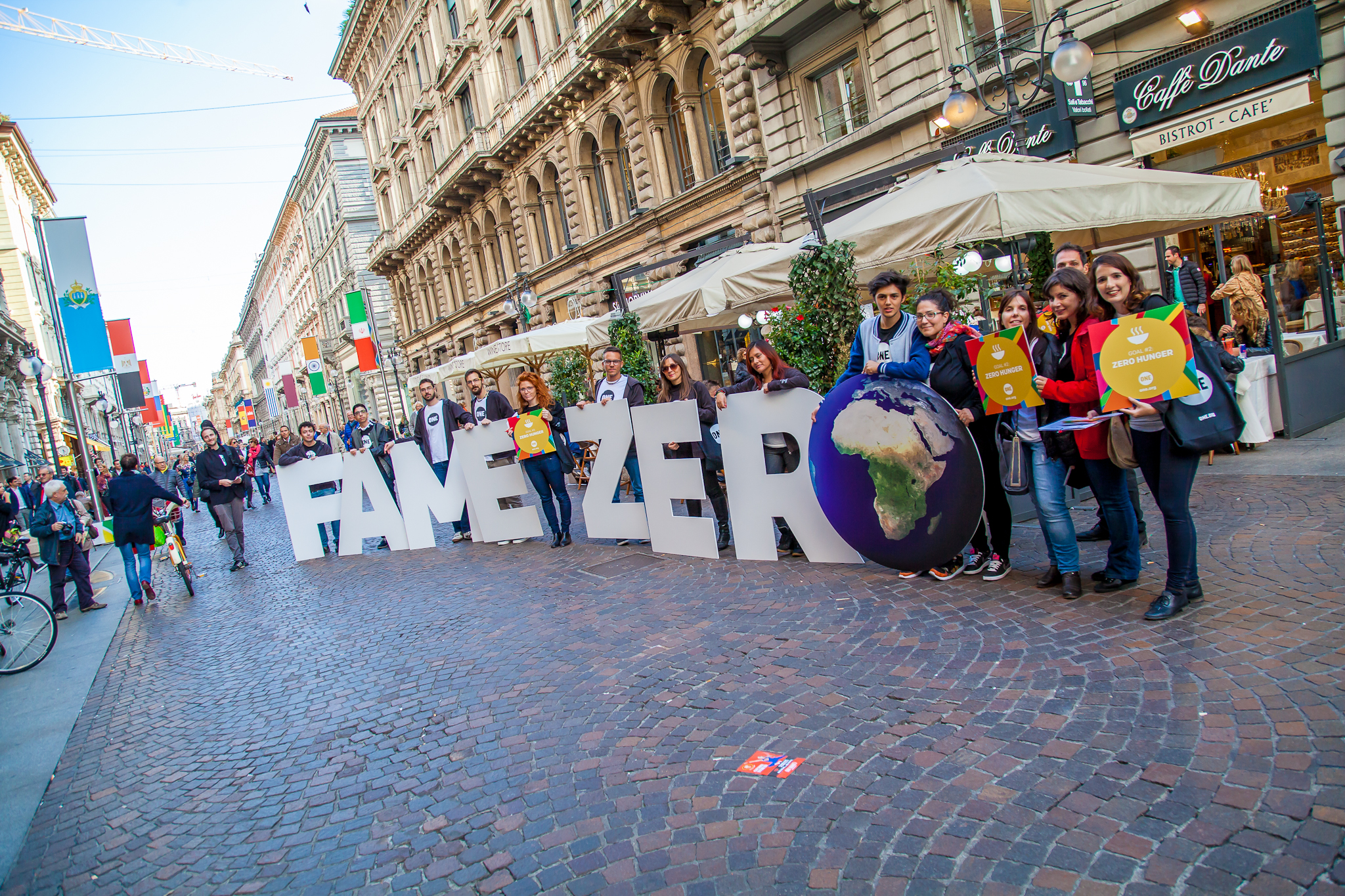 Youth Ambassadors in the streets of Milan