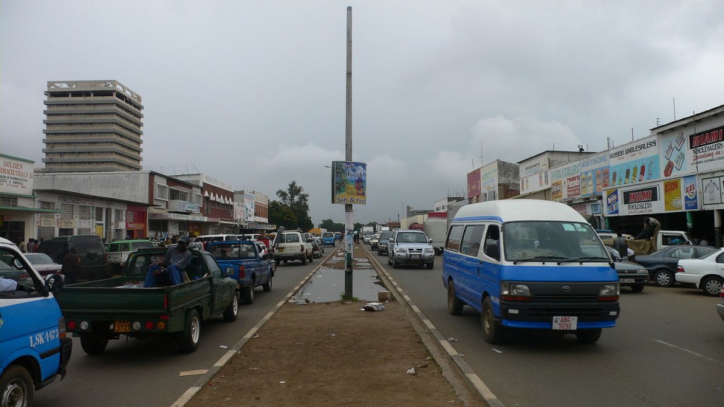 Street in Lusaka, Zambia Copyright: Wikimedia.com