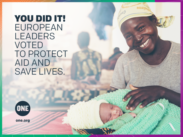 Great news! European leaders just increased aid to the world’s poorest