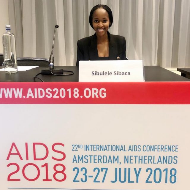 Sibulele at AIDS 2018 conference