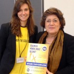 ONE Brussels director Eloise Todd hands over our now 52,177 (and counting!) strong petition to Ana Gomes MEP. Photo: ONE