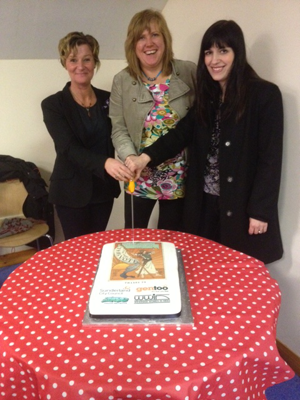 Mel (centre) meeting with Councillor Mary Turton (left) and Bridget Phillipson MP (right) on International Women’s Day.