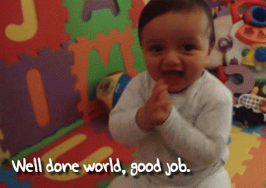 Babies react to new pledges for vaccines: in GIFs