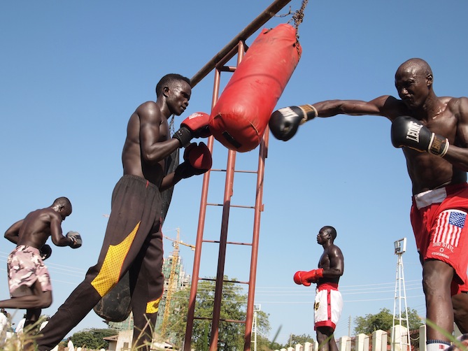 Photos: Kickboxing for peace in South Sudan