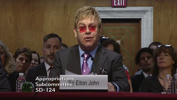 Sir Elton John: “We can very clearly see the end of AIDS—within my lifetime”
