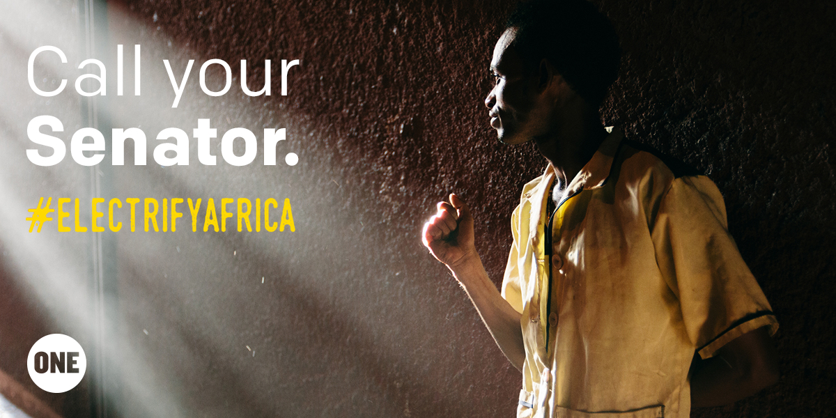 Tell your senator to vote YES for the Electrify Africa Act