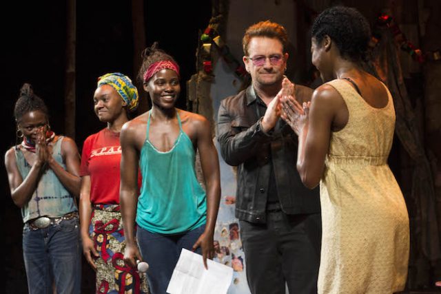 VIDEO: Bono joins Lupita Nyong’o and cast of Broadway’s ‘Eclipsed’ to launch play dedication series in support of #BringBackOurGirls