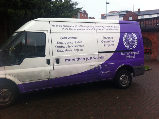 A van for Human Appeal Ireland.