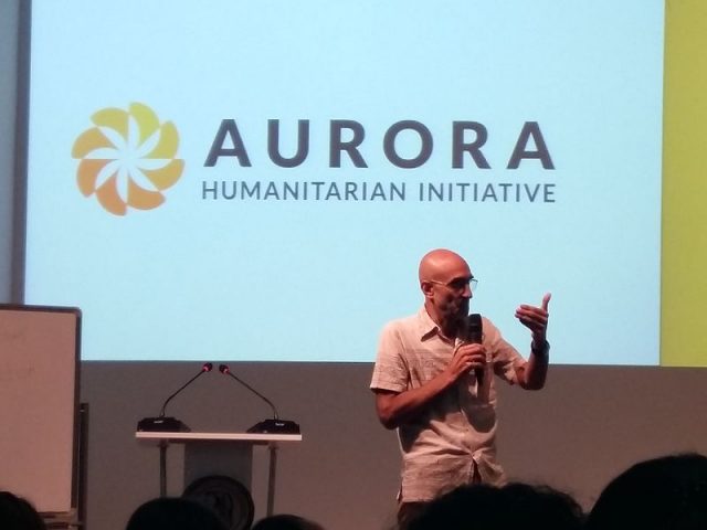 Dr. Catena visiting Yerevan for the Aurora Prize for Awakening Humanity. (Photo credit: GgGevorg/Wikimedia Commons)