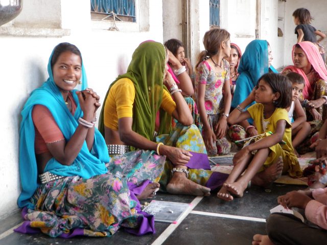 Girls and women at a school in India. (Photo: Vipin Awatramani | J-PAL/IPA)