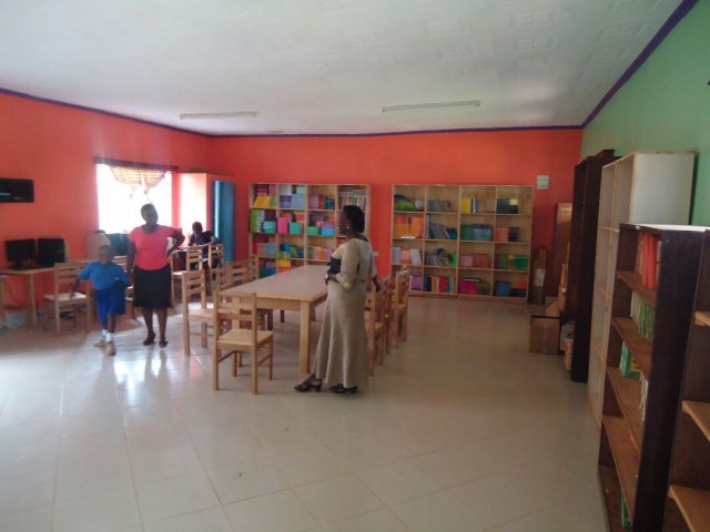 The resource center at Kyambogo Primary School.
