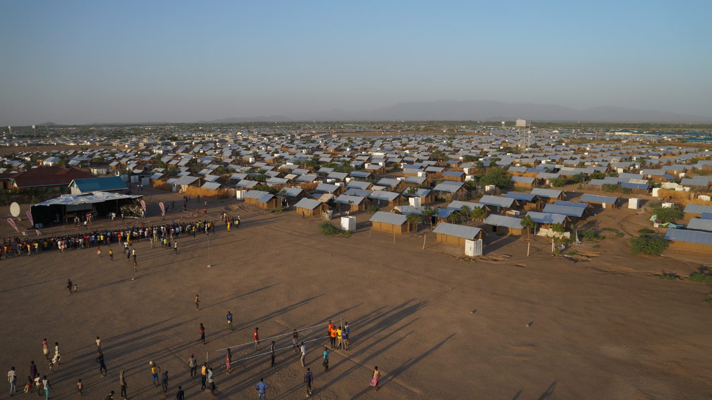 Photo Of Well-Lit, Tarmacked Road At Night In Kakuma Refugee Town ...