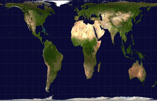 The Gall-Peters projection. (Photo credit: Public domain)