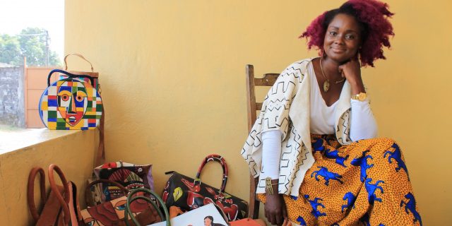 Wilhelmina Myeonway Cooper is an entrepreneur in Liberia’s fashion industry. (Courtesy of Myeonway Designs.)